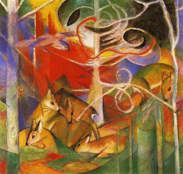 Deer in the Forest - 1913