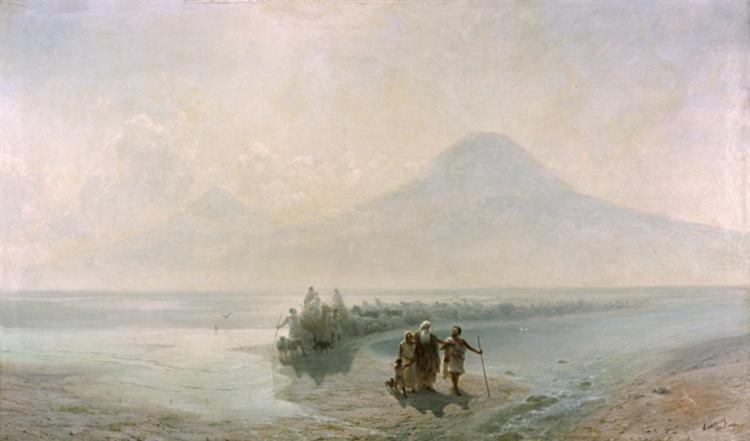 L'abbattimento di Noè dalla montagna Ararat - 1889