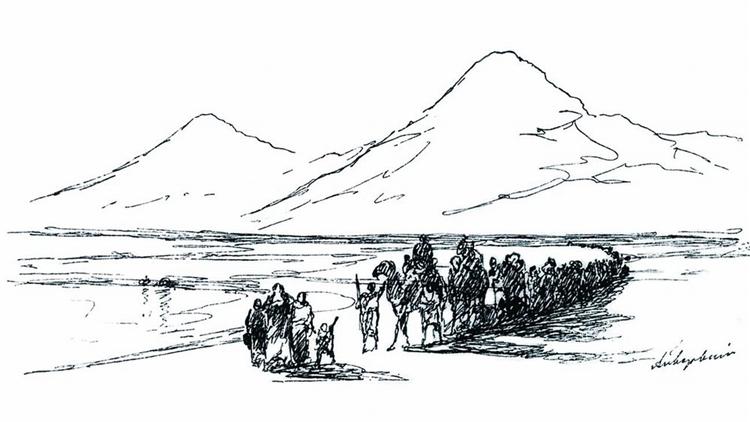 Noahs afvisning fra Ararat -bjerget - 1897