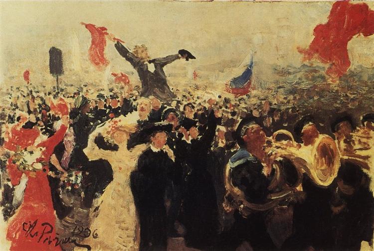 Demonstration of October 17 - 1905 (Sketch) - 1906