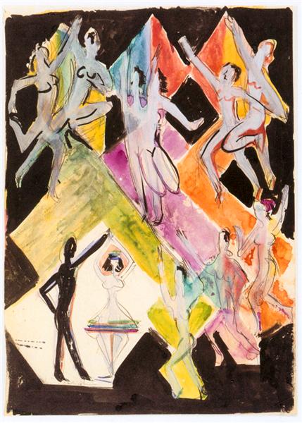 Design for the Mural Picture Colorful Dance - 1927