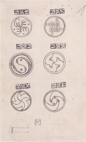 Designs para broches de prata - 1904