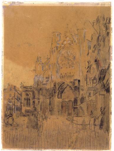 DIEPPE - Estudo nº 2 - fachada da torre de Saint -Jacques - 1899