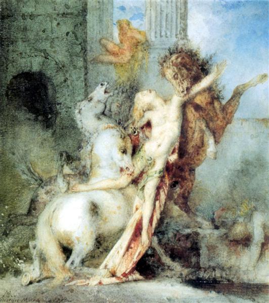 Diomedes devoured by his horses - 1866