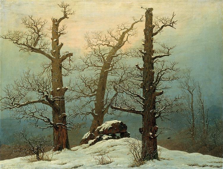 Dolmen in the snow - 1807