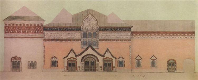 Facade Project of the Treeyakov Gallery - 1904