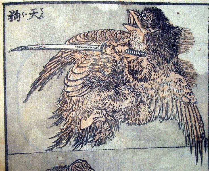 Drawing Of A Tengu