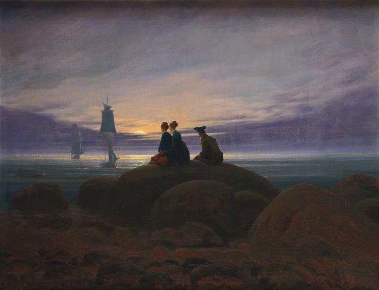 Afslut fra månen ved havet - 1822