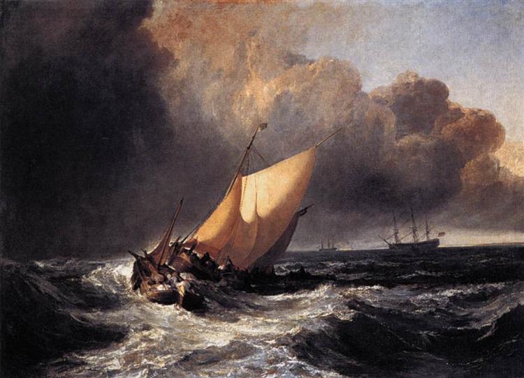 Dutch Ships in a Gale - 1801