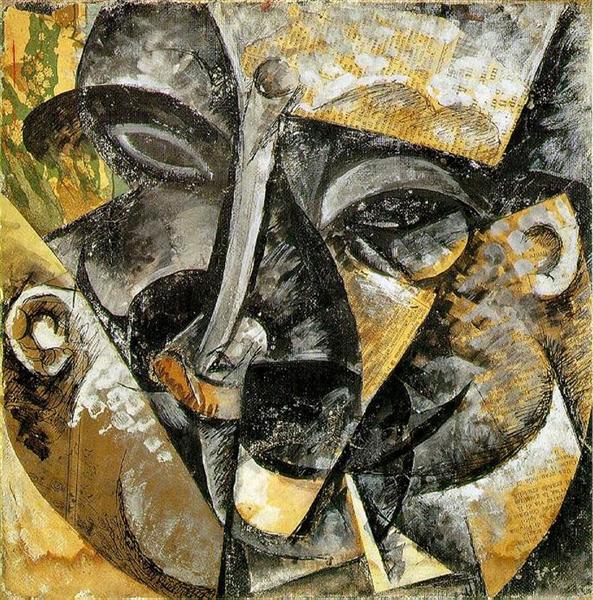 Dynamism of a man's head - 1913