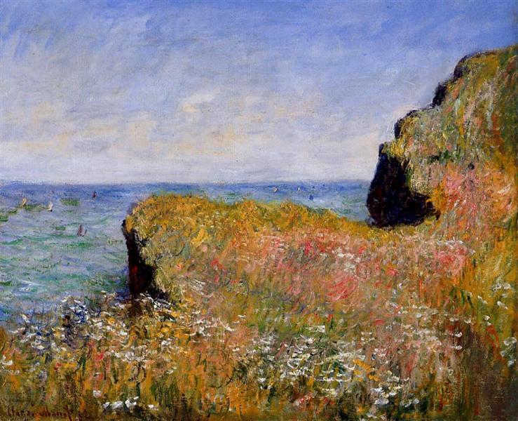 Rod de la falaise - pourville - 1882