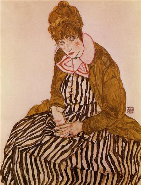 Edith Schiele -Sitada -1915