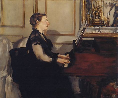 Madame Manet Al 피아노 -1868