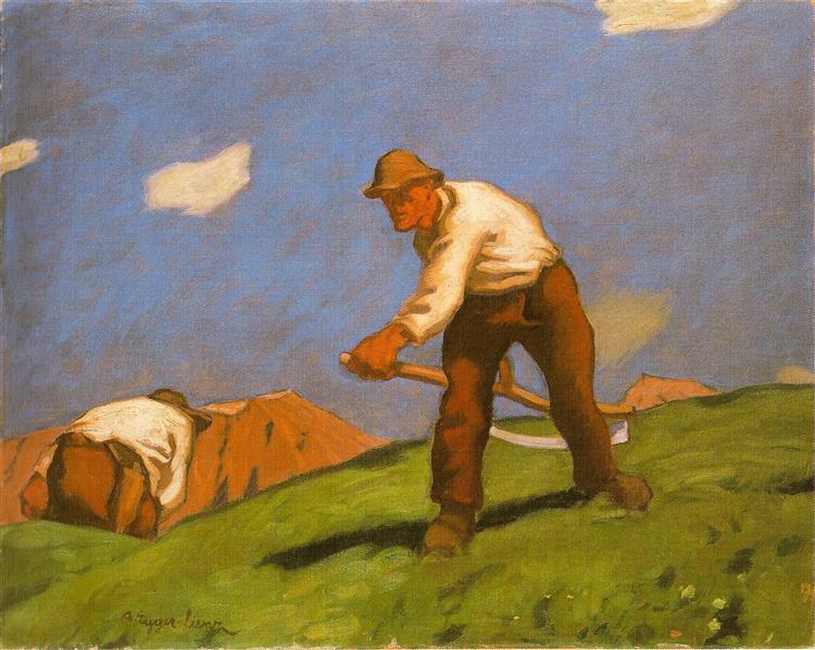 Deux coupeurs d'herbe - 1913