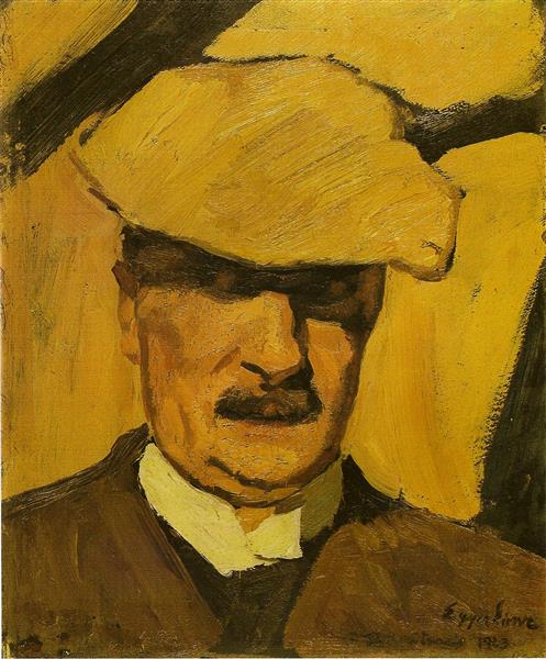 Auto-Portrait avec une casquette de sport - 1923