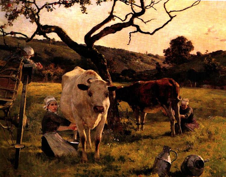 The Milking - 1892