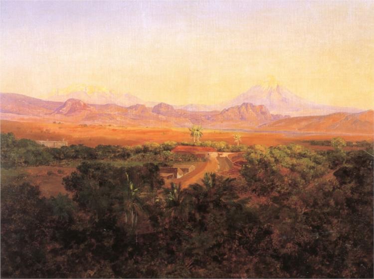 Popocatépetl e Iztaccíhuatl - 1895