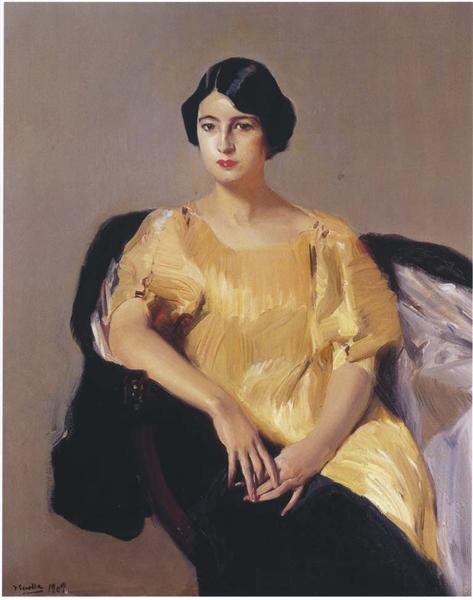 Elena with yellow tunic - 1909