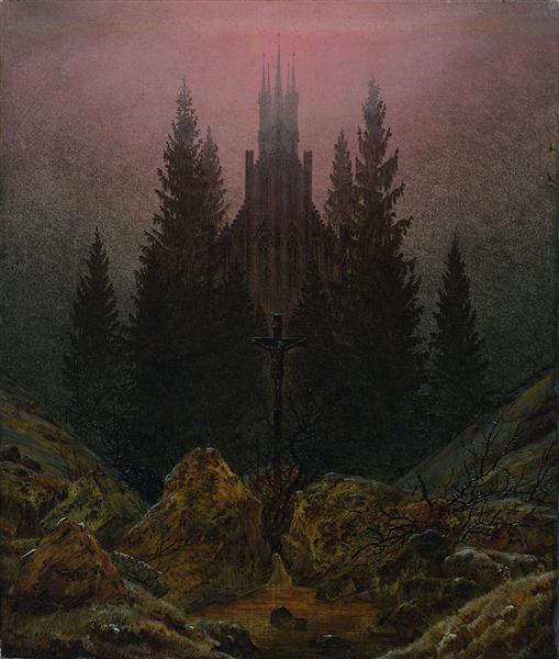 Cross and Cathedral in the Mountains - 1812