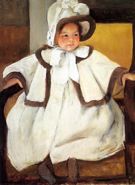 Ellen Mary Cassatt em um casaco branco - 1896