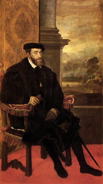 Cesarz Carlos przeciwko siedzeniu - 1548