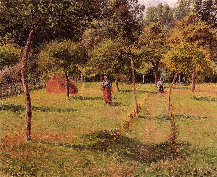 Enclosed Camp at Eragny - 1896