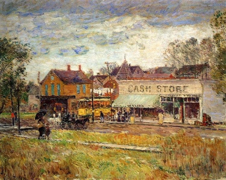 Ende der Straßenbahnlinie - Oak Park - Illinois - 1893