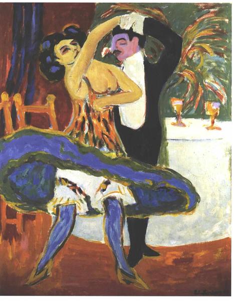 Couple de danse anglaise - 1913