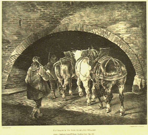 Entrée à Adelphi Dock - 1821