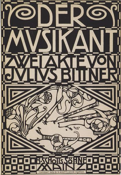 À propos du musicien de Julius Bittner 'pour la partition de l'opéra - 1909