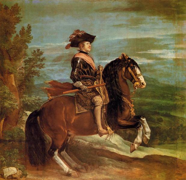 Reitporträt von Felipe IV - 1635