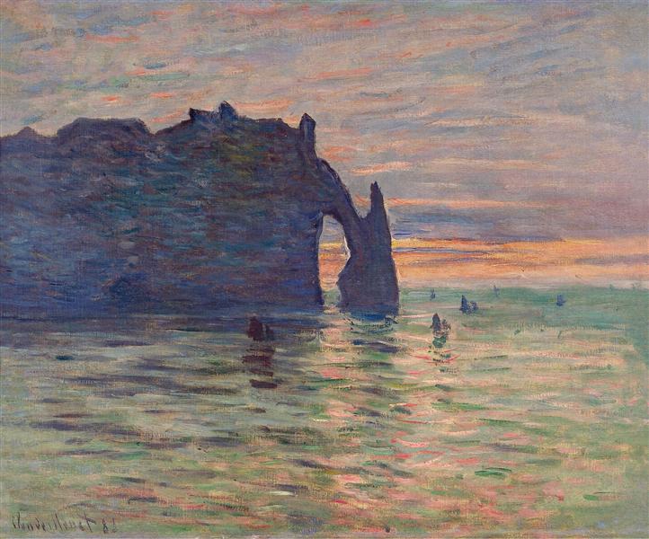 Etretat - Puesta De Sol - 1883