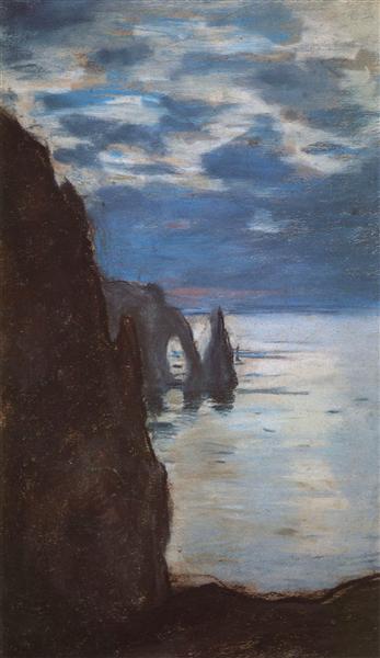 Etretat – Needle Rock i Porte D'Aval – 1885