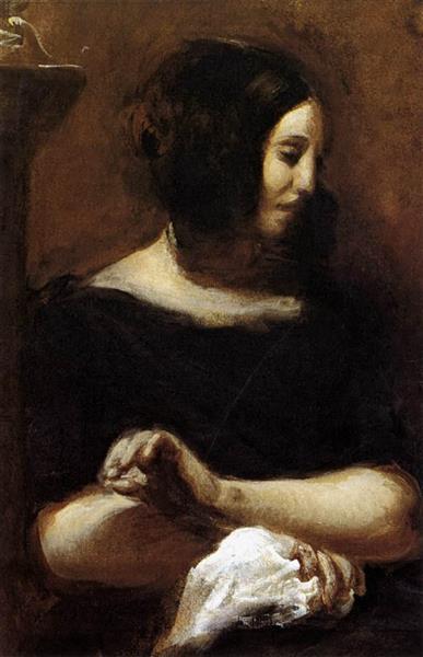 Portret George Sand - 1838