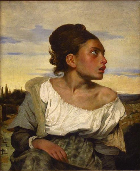 The orphan girl in the cemetery - 1824