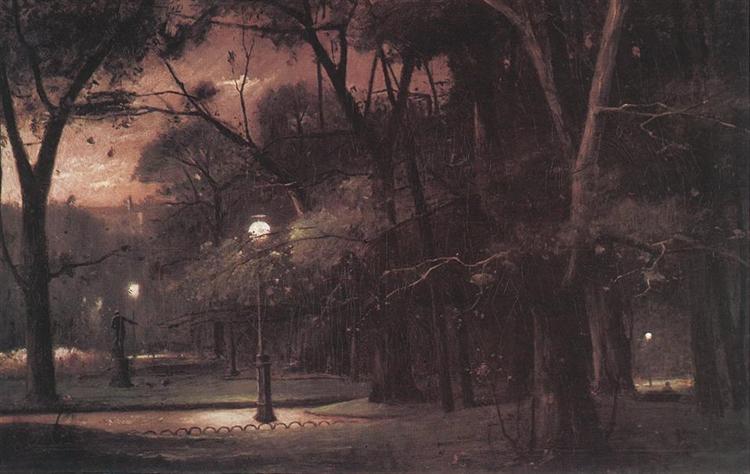 Późno w Monceau Park - 1895