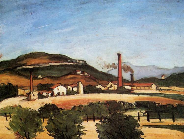 Factories near Mont de Cencle - 1870