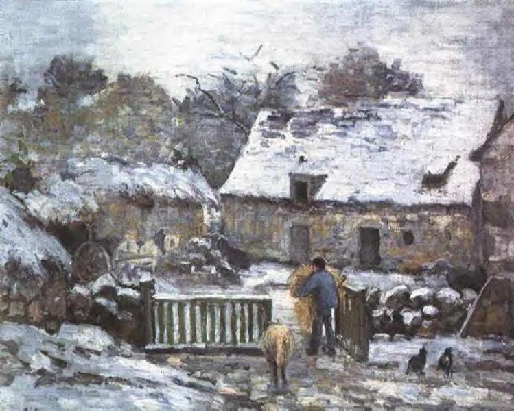 Farm At Montfoucault 2 - 1874