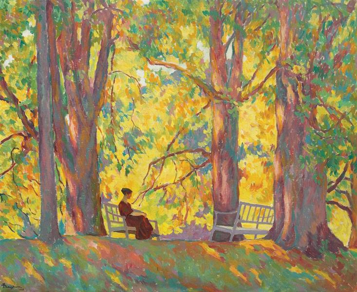 Woman in the park - 1919