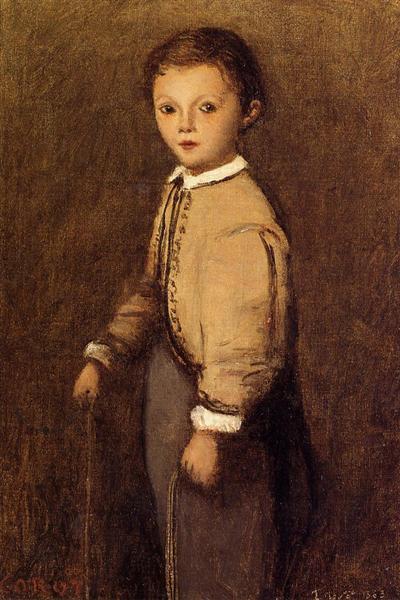 Fernand Corot - Sobrino Nieto Del Pintor - A La Edad De 4 Años Y Medio - 1863