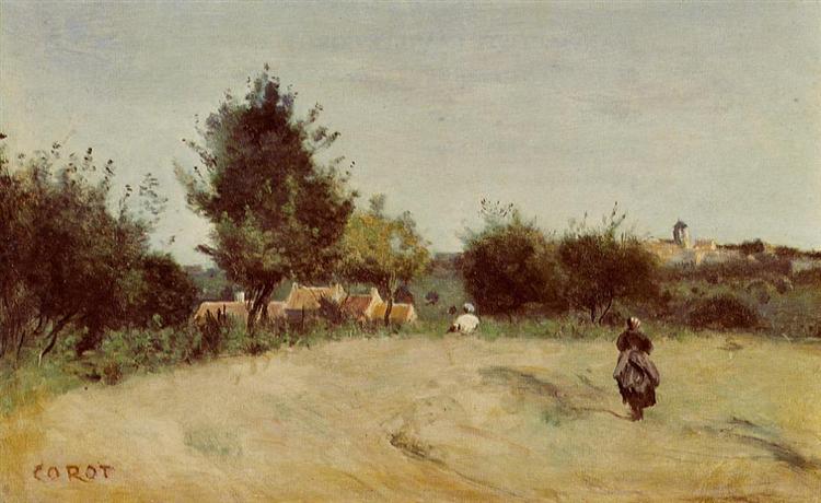 Field Above the Village (Marcoussis) - 1865