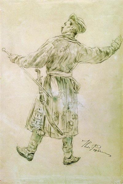 Figura De Hombre Bailando - 1900