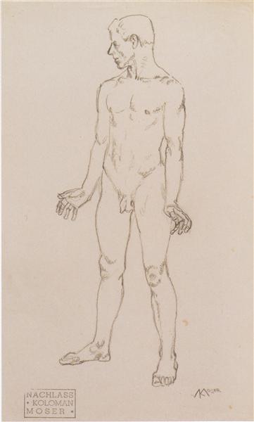 Tristan Figure Studie - 1915