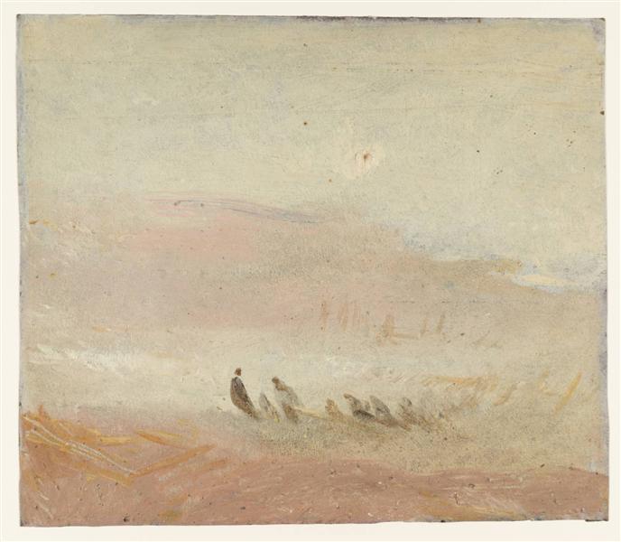 Figuras En Una Playa - 1845