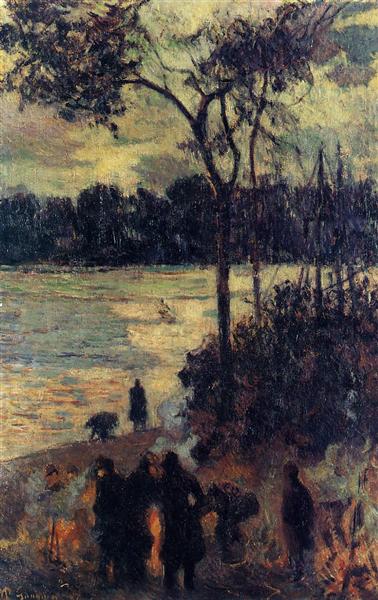 Feu à côté de l'eau - 1886