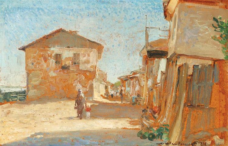 Pueblo De Pescadores En Bretaña - 1923