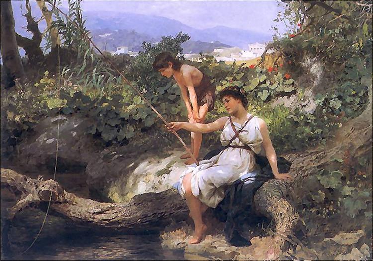 Fishing. A scene of Roman life - 1879