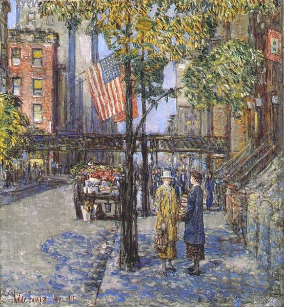 Flags at the Friars' Club - 1918