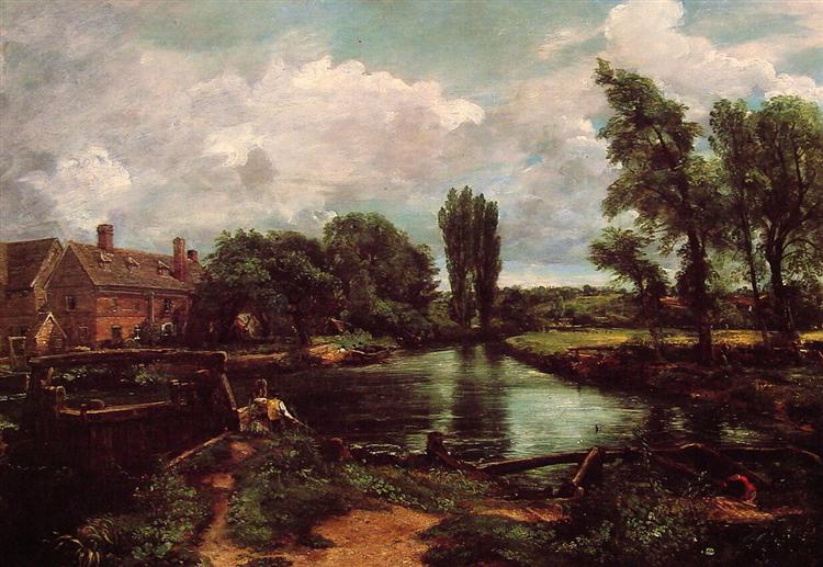 Flatford Mill Desde Una Esclusa En El Stour - 1811