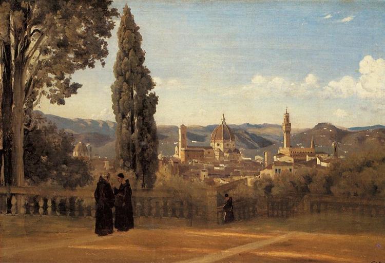 Florença - Os Jardins de Boboli - 1835